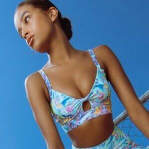 Blackmilk  Crystal Magic Twist Crop Top Size M